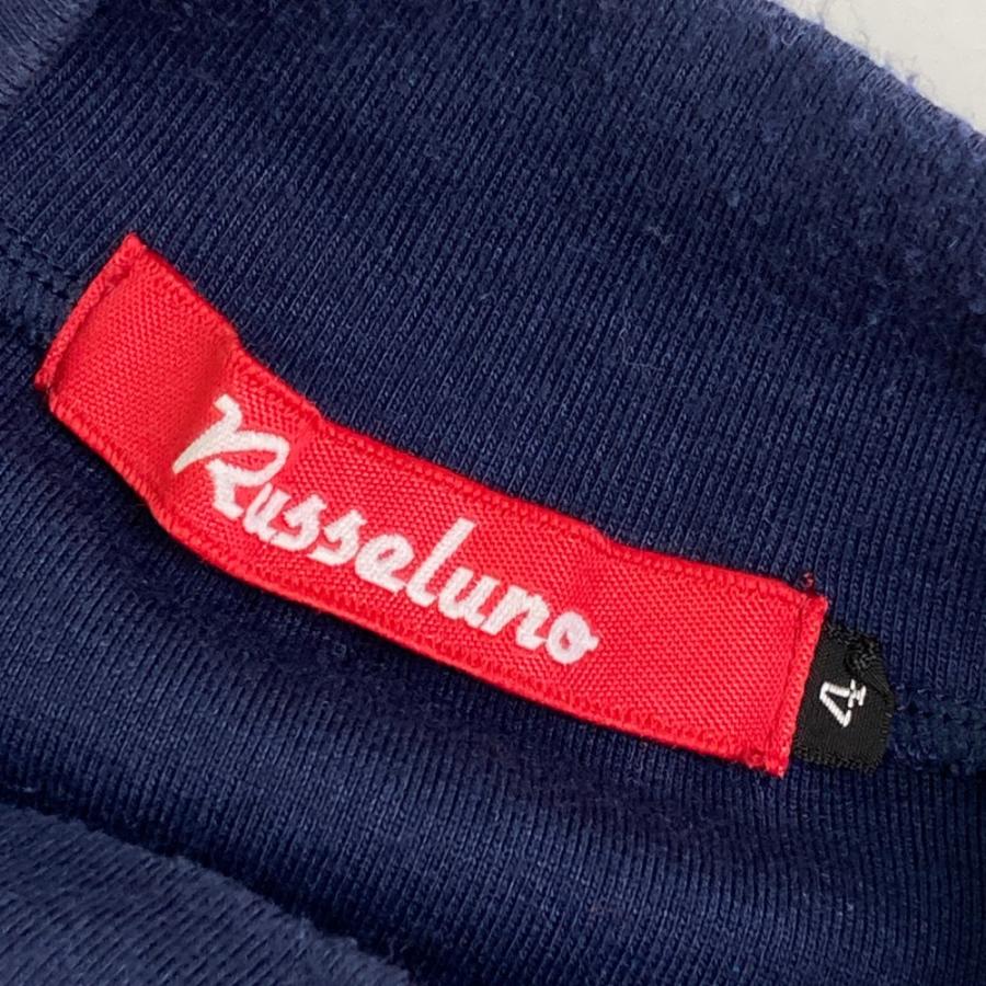RUSSELUNO ラッセルノ ハイネック 切替 長袖ブルゾン ルチャ ホワイト