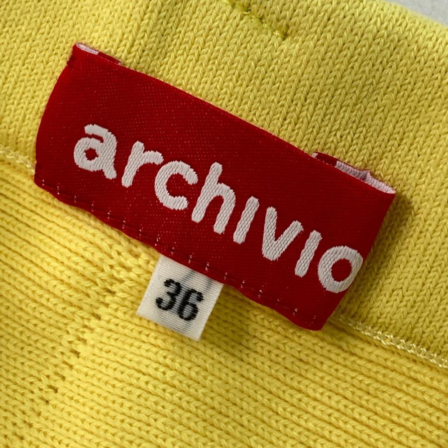 ARCHIVIO アルチビオ ニット スカート イエロー系 36 ゴルフウェア
