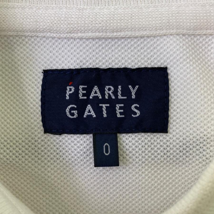 PEARLY GATES パーリーゲイツ 半袖ポロシャツ ホワイト系 0 ゴルフ