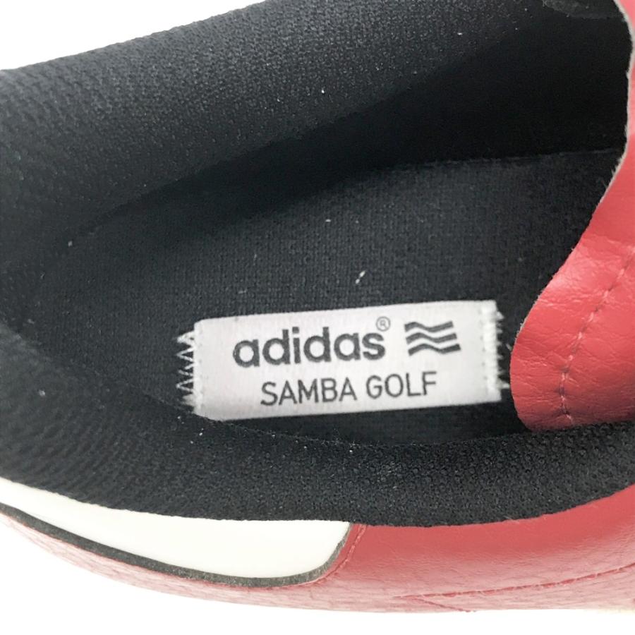 ADIDAS GOLF アディダスゴルフ 671586 SAMBA GOLF ゴルフシューズ  レッド系 27.5 [240101446457] ゴルフウェア メンズ ストスト ADIDAS GOLF アディダスゴルフ 671586 SAMBA ゴルフシューズ
