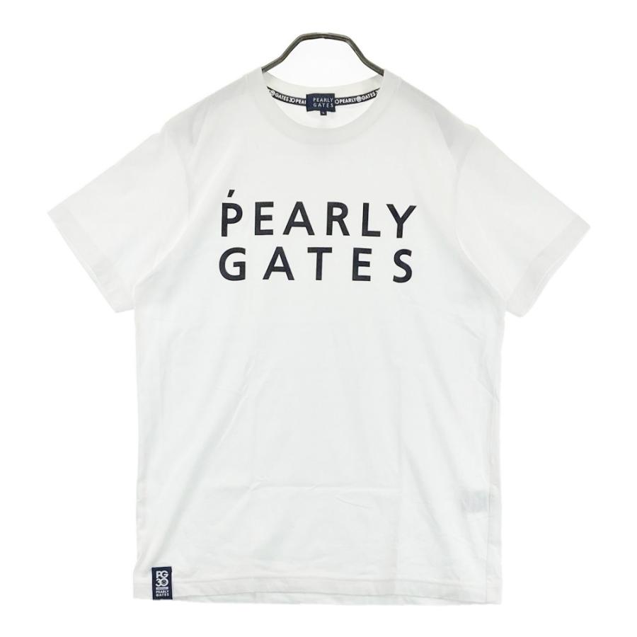 【新品】PEARLY GATES　半袖Tシャツ　30周年記念モデル　ニコちゃん PEARLY GATES パーリーゲイツ 30周年モデル 半袖Tシャツ ロゴプリント