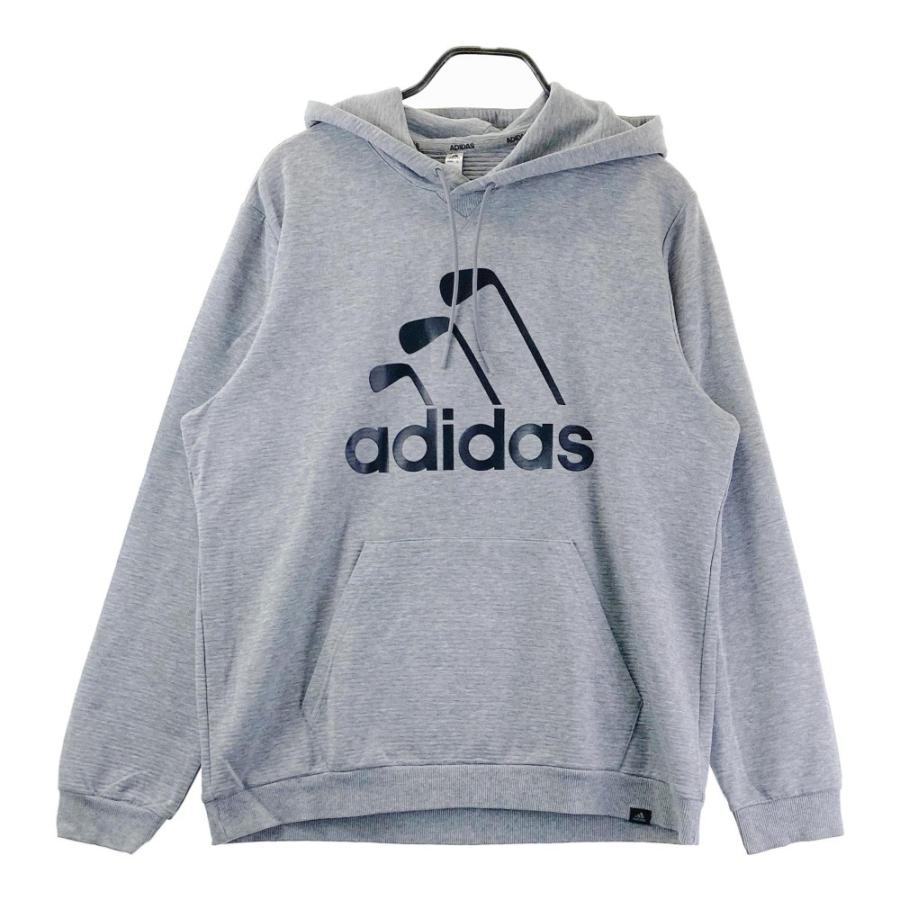 ADIDAS GOLF アディダスゴルフ ロゴプリントパーカー グレー系 O 