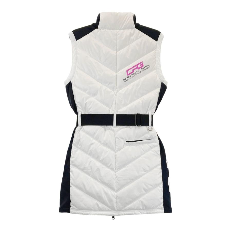 CPG GOLF シーピージーゴルフ ダウン ワンピース ホワイト系 L