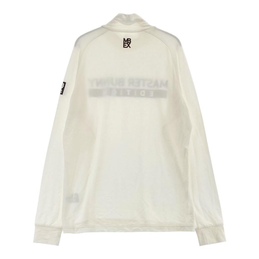 サイズ：4 MASTER BUNNY EDITION マスターバニーエディション  ハイネック 長袖Tシャツ MBEX2010プリント  ブラック系 [240101446948] ゴルフウェア メンズ ストスト サイズ：4 MASTER BUNNY EDITION マスターバニーエディション