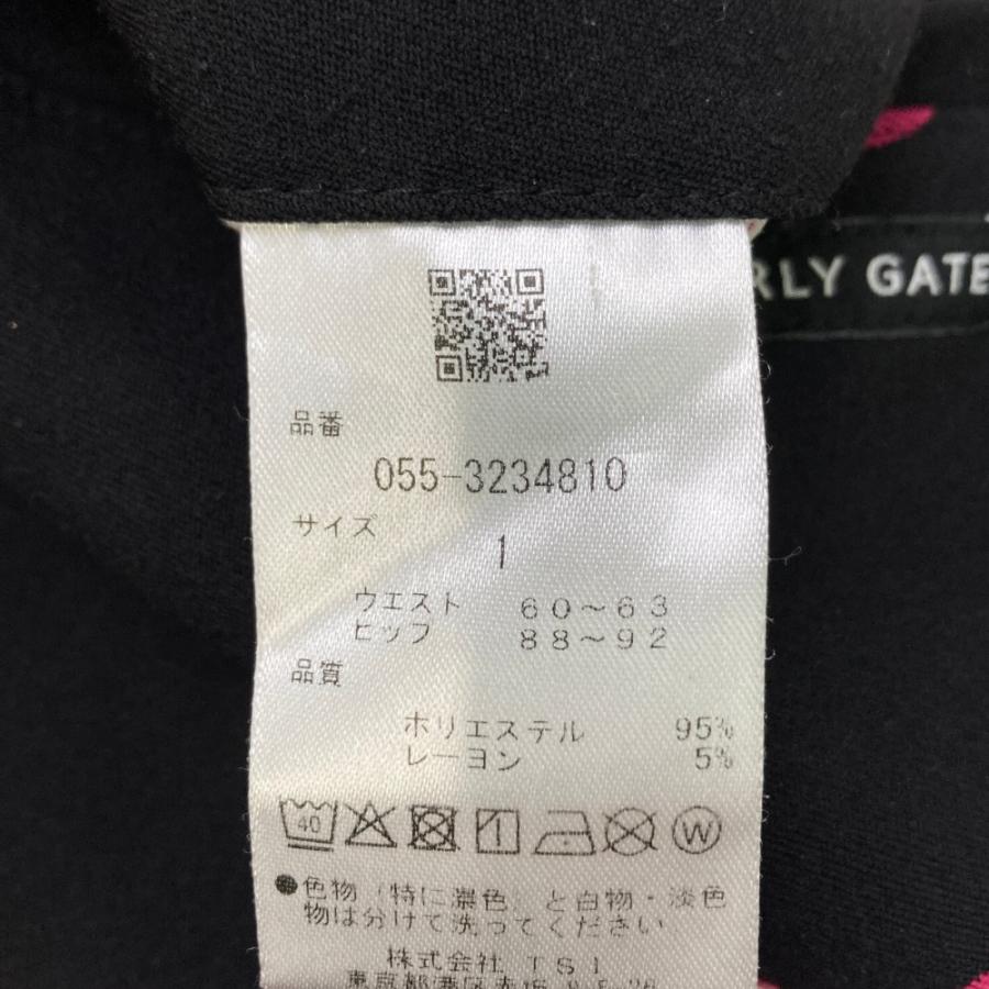 PEARLY GATES パーリーゲイツ スカート ロゴ 総柄 ブラック系 1 ゴルフ