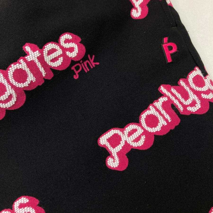 美品パーリーゲイツ　ゴルフスカート　00 レディースゴルフウェア　総柄BIGロゴ PEARLY GATES パーリーゲイツ スカート ロゴ 総柄 ブラック系 1 ゴルフ