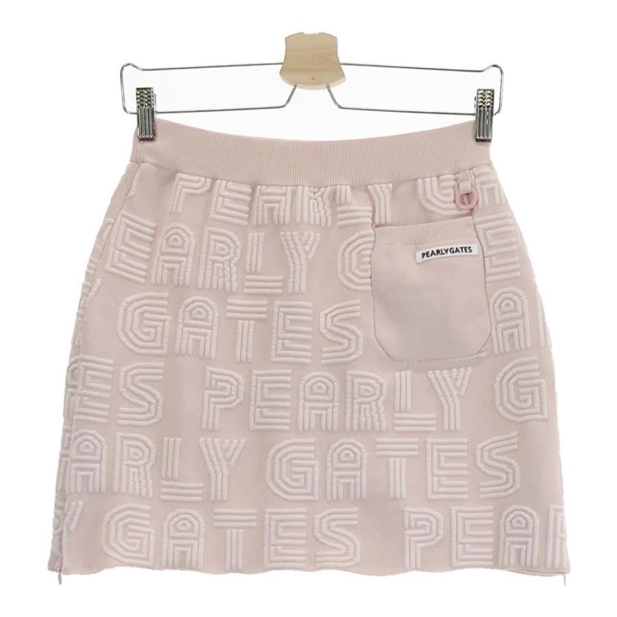 PEARLY GATES パーリーゲイツ ニットスカート 総柄 ピンク系 1 ゴルフ