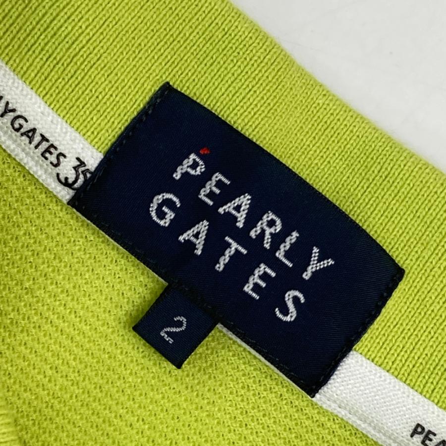 PEARLY GATES パーリーゲイツ 2024年モデル/35周年 半袖ポロシャツ  グリーン系 2 ゴルフウェア レディースの画像