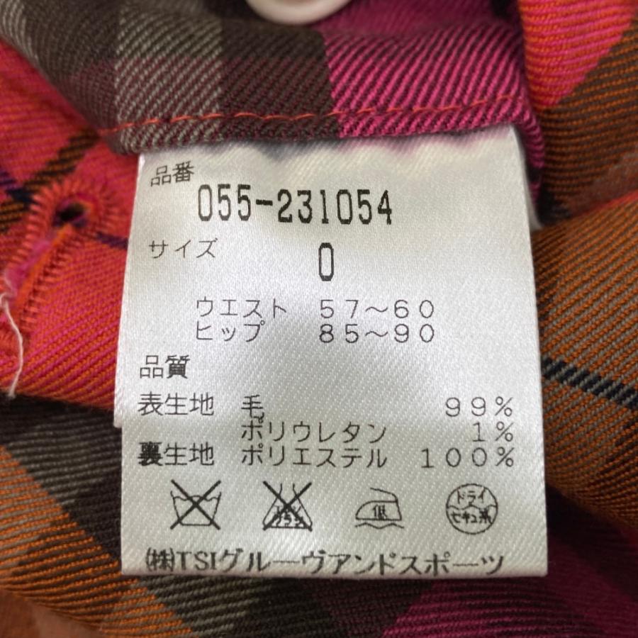 PEARLY GATES パーリーゲイツ ウール混 ストレッチパンツ チェック柄
