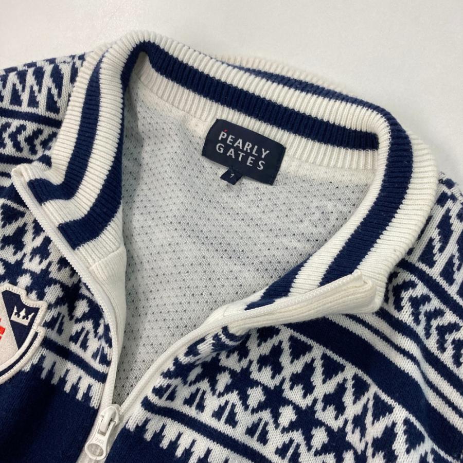 PEARLY GATES パーリーゲイツ 裏メッシュ ニットジャケット PEARLY GATES パーリーゲイツ 裏メッシュ ニット ジップジャケット
