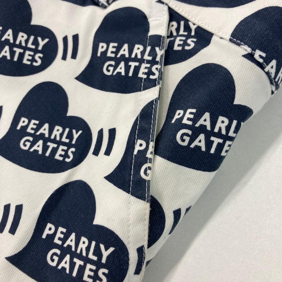 サイズ：1 PEARLY GATES パーリーゲイツ 2022年 ストレッチスカート ハート総柄 ホワイト系 [240101447337] ゴルフウェア レディース ストスト PEARLY GATES パーリーゲイツ 2022年 ストレッチスカート ハート総柄
