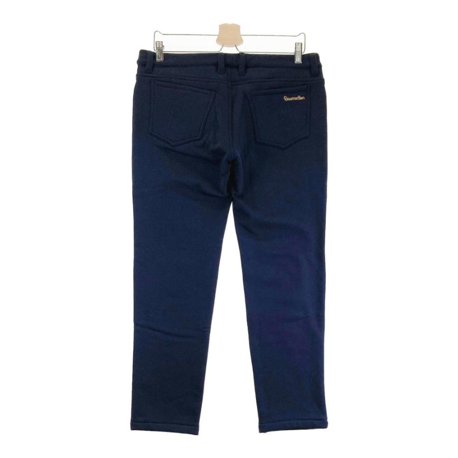 【新品】レザレクション　ゴルフウェア　レディース　パンツ　紺色　Ｌサイズ RESURRECTION レザレクション パンツ 裏起毛 ネイビー系 L