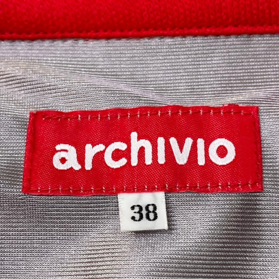 サイズ：38 ARCHIVIO アルチビオ 2022年 裏地付 ニットスカート プリーツ  レッド系 [240101447701] ゴルフウェア レディース ストスト archivio（アルチビオ） 2022年 裏地付 ニットスカート プリーツ