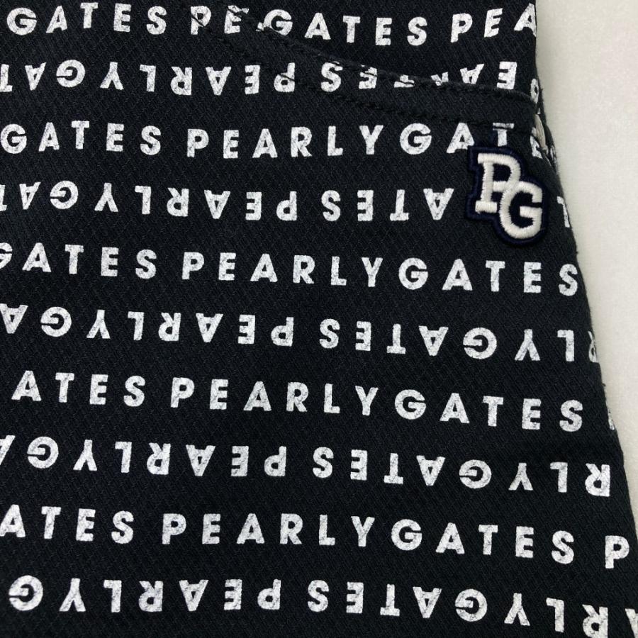 PEARLY GATES パーリーゲイツ ストレッチスカート ロゴ柄 ネイビー系 0