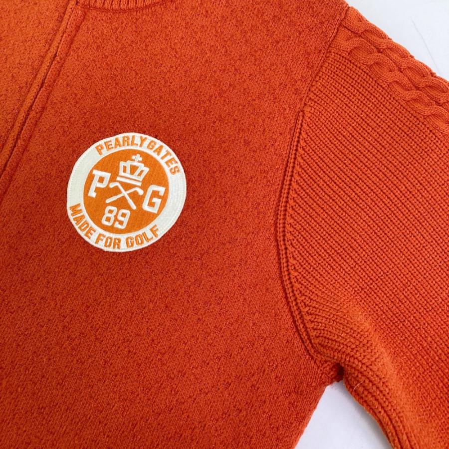 パーリーゲイツワッペンニット1サイズ パーリーゲイツ ウールニットセーター サイズ4 ゴルフ