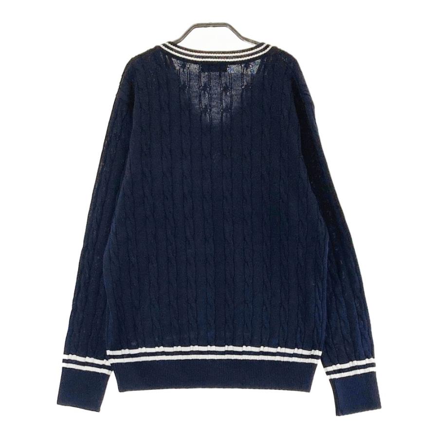 サイズ：L MUNSING WEAR マンシングウェア  ウール混 Vネック ニットセーター  ベージュ系 [240101448294] ゴルフウェア レディース ストスト MUNSING WEAR マンシングウェア ウール混 Vネック ニット