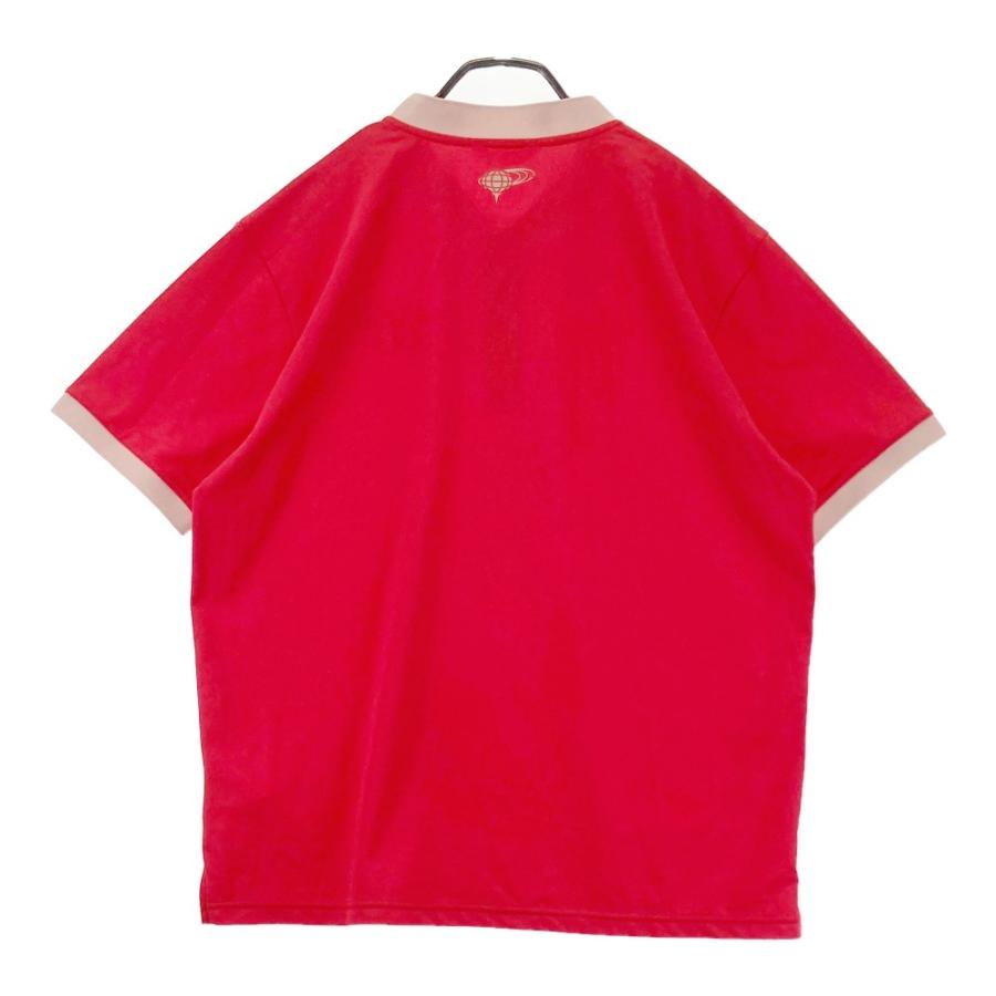 サイズ：L BEAMS GOLF ビームスゴルフ 2023年モデル 襟付き 半袖Tシャツ 総柄 ホワイト系 [240101546890] ゴルフウェア メンズ ストスト BEAMS GOLF（ビームス ゴルフ） 2023年 半袖襟付きTシャツ レッド系 L
