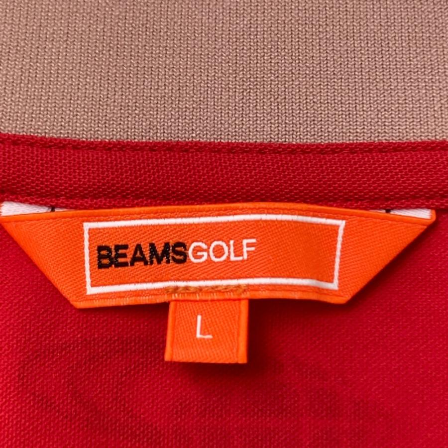 BEAMS GOLF（ビームス ゴルフ） 2023年 半袖襟付きTシャツ レッド系 L