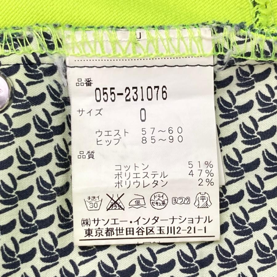 PEARLY GATES パーリーゲイツ ストレッチパンツ 総柄 ネイビー系 0