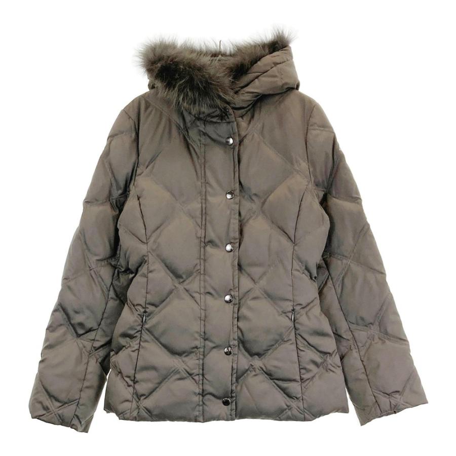 ICB 高機能ダウンコート ブラウン セール】 【中谷美紀 着用】シームレス スタンドカラー ダウンコート