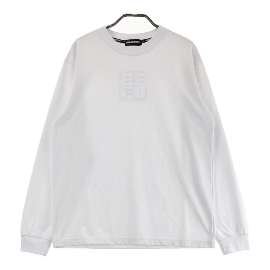 EFFLORESCENCE エフロレッセンス　長袖シャツ　メンズ　ロゴ　ゴルフ EFFLORESCENCE エフロレッセンス 長袖Tシャツ ロゴ ホワイト系 S