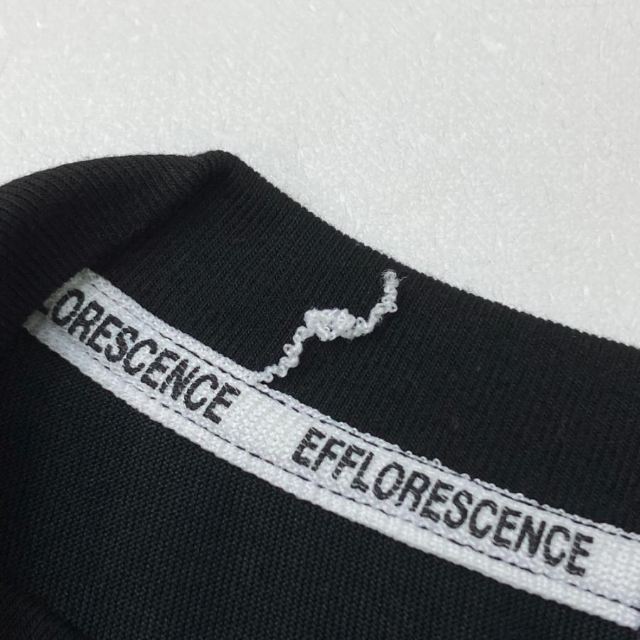 サイズ：S EFFLORESCENCE エフロレッセンス  長袖Tシャツ ロゴ ブラック系 [240101448562] ゴルフウェア メンズ ストスト EFFLORESCENCE エフロレッセンス 長袖Tシャツ ロゴ ブラック系 M