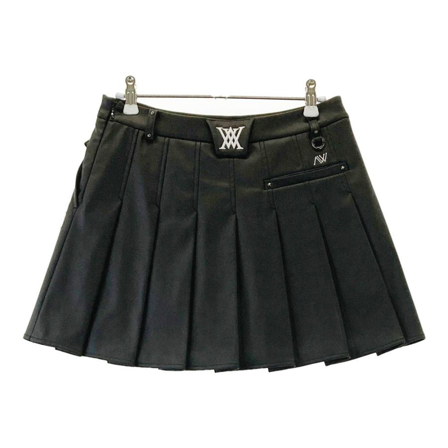 ☆ANEW GOLF☆アニューゴルフ　スカート ANEW GOLF アニューゴルフ フェイクレザースカート ブラック系
