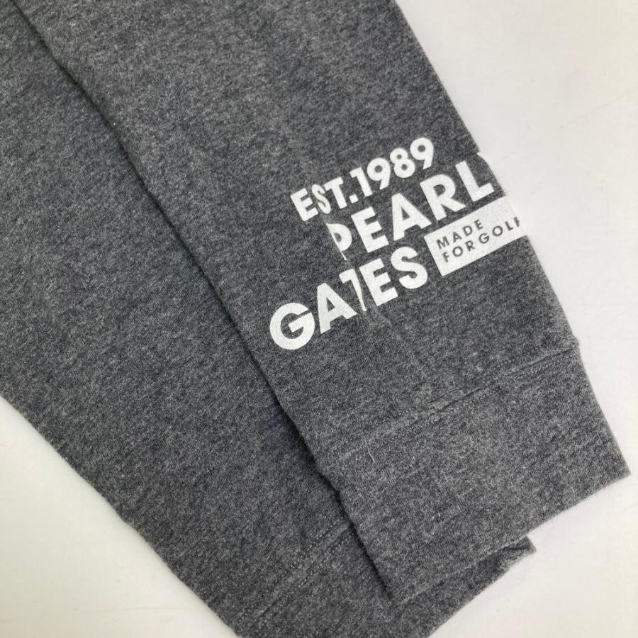 サイズ：5 PEARLY GATES パーリーゲイツ  ハイネック 長袖Tシャツ  グレー系 [240101448595] ゴルフウェア メンズ ストスト PEARLY GATES パーリーゲイツ ハイネック 長袖Tシャツ グレー系
