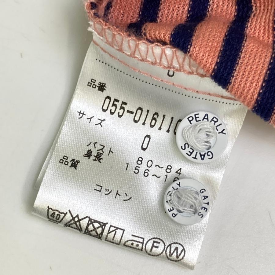 PEARLY GATES パーリーゲイツ 長袖ポロシャツ ボタンダウン ストライプ