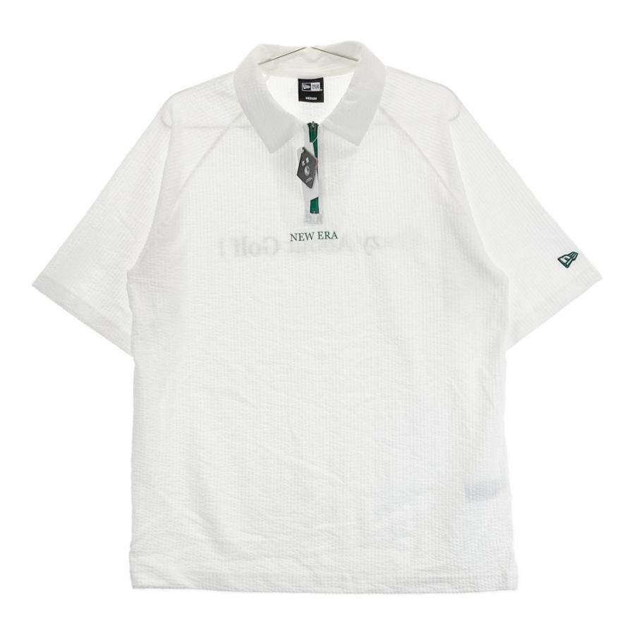 新品】NEW ERA ニューエラ シアサッカー ハーフジップ 半袖T