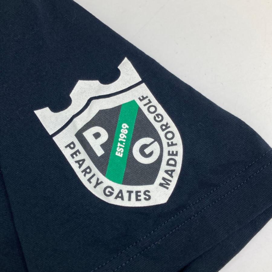 PEARLY GATES - PGG Ｔシャツ　新品タグ付き　サイズ５　ネイビー　メンズ PEARLY GATES - PGG Tシャツ 新品タグ付き サイズ5 ネイビー