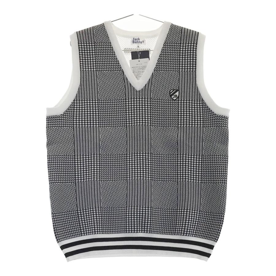 新品】JACK BUNNY ジャックバニー Vネック ニットベスト グレン