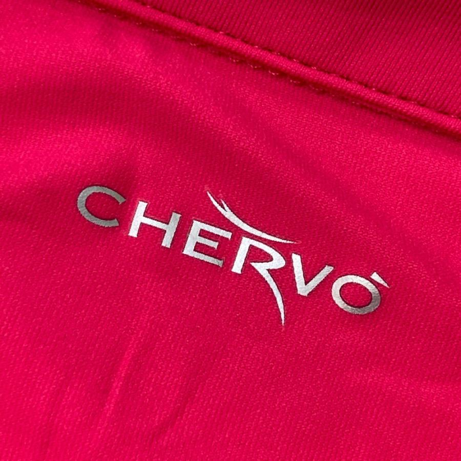新品】CHERVO シェルボ 長袖ポロシャツ ピンク系 42 ゴルフウェア
