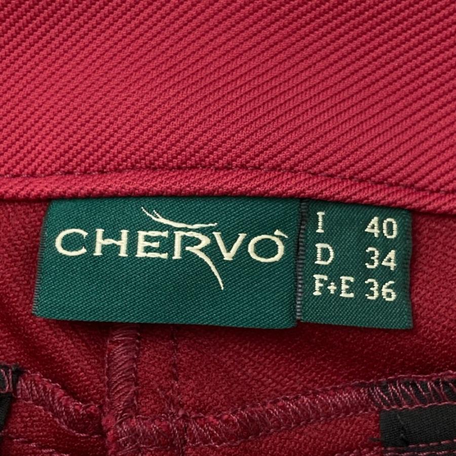 新品】CHERVO シェルボ パンツ レッド系 40 ゴルフウェア レディース