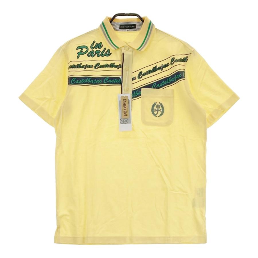 新品】CASTELBAJAC カステルバジャック 半袖ポロシャツ イエロー系 46