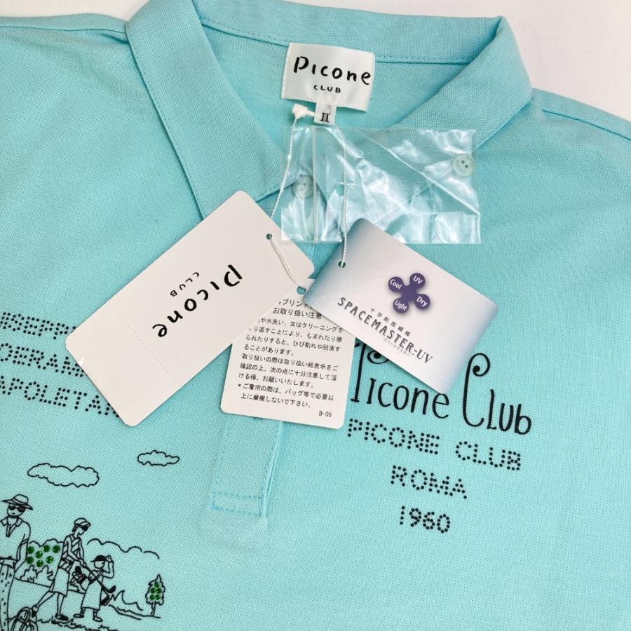 新品】PICONE CLUB ピッコーネクラブ 半袖ポロシャツ ブルー系 2 