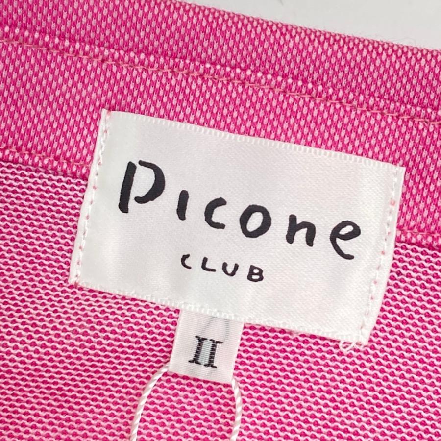 サイズ：2 PICONE CLUB ピッコーネクラブ  半袖ポロシャツ  ピンク系 [240101449160] ゴルフウェア レディース ストスト PICONE CLUB ピッコーネクラブ 半袖ポロシャツ ピンク系 2 ゴルフ