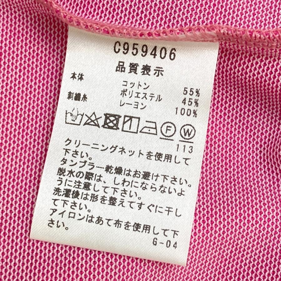 サイズ：2 PICONE CLUB ピッコーネクラブ  半袖ポロシャツ  ピンク系 [240101449160] ゴルフウェア レディース ストスト PICONE CLUB ピッコーネクラブ 半袖ポロシャツ ピンク系 2 ゴルフ