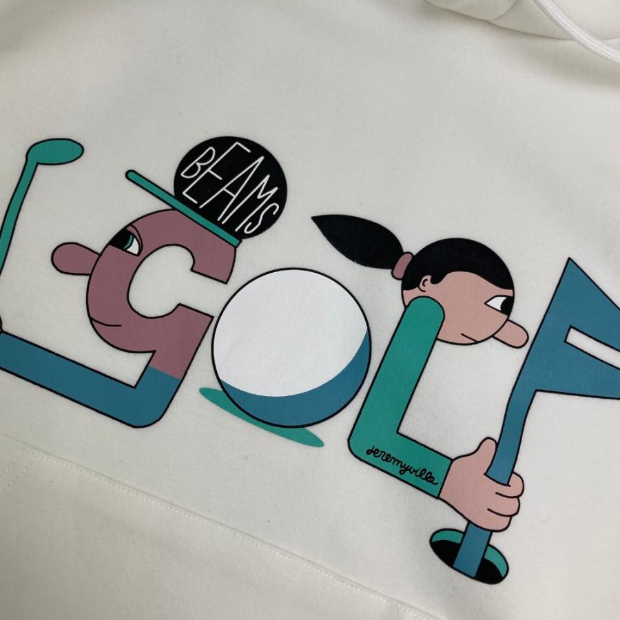 BEAMS GOLF ビームスゴルフ スウェットパーカー ホワイト系 M ゴルフ