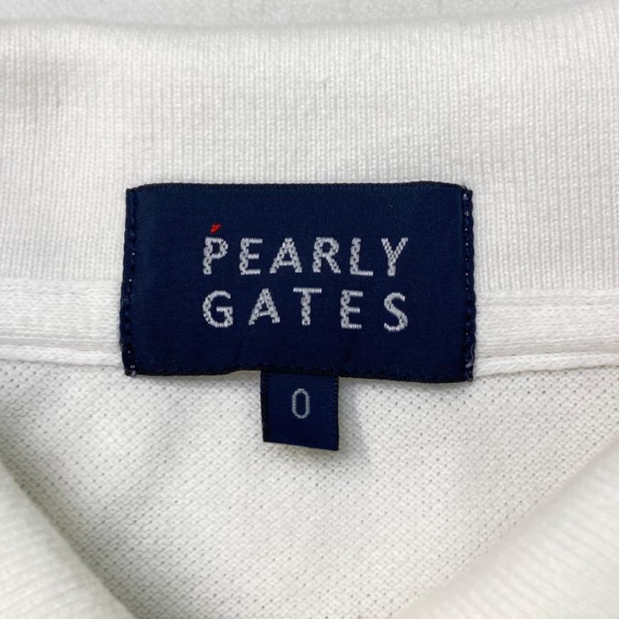 PEARLY GATES（パーリーゲイツ） 半袖ポロシャツ ホワイト系 0 ゴルフ
