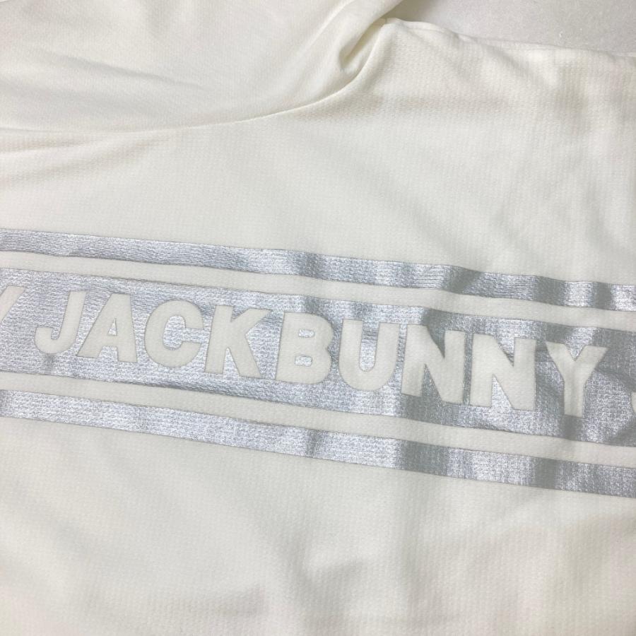 サイズ：5 JACK BUNNY ジャックバニー  ハイネック 半袖Tシャツ  ホワイト系 [240101449568] ゴルフウェア メンズ ストスト JACK BUNNY ジャックバニー ハイネック 半袖Tシャツ ホワイト系