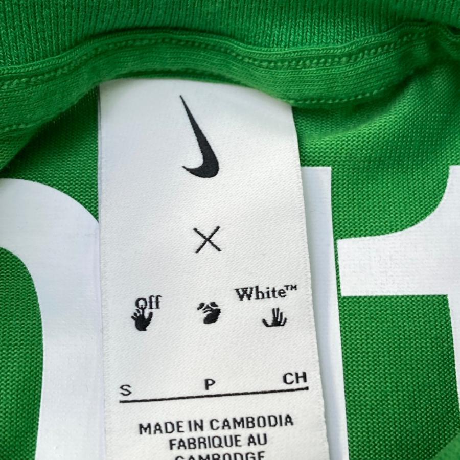 NIKE ナイキ x OFF-WHITE 半袖Tシャツ グリーン系 S メンズ : ブランド 