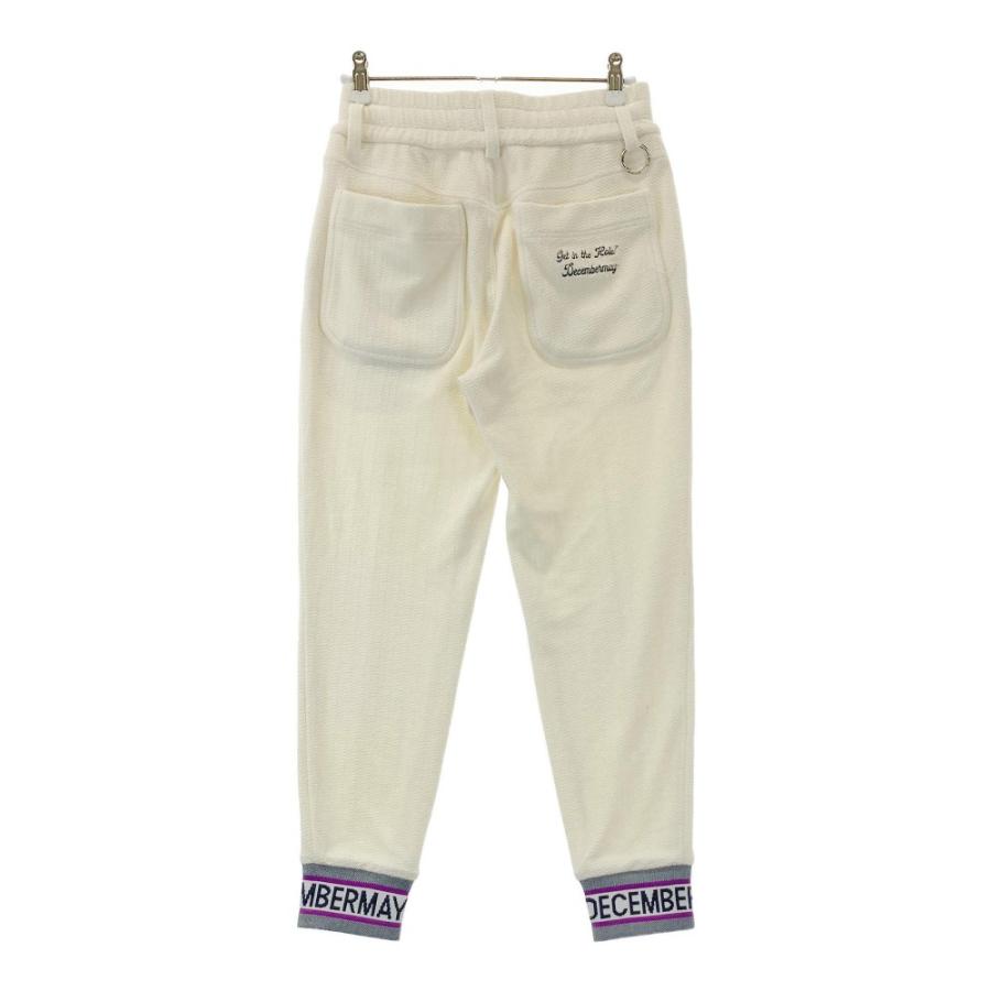 DECEMBERMAY ディセンバーメイ　ストレッチパンツ　ホワイト　Mサイズ DECEMBERMAY ディセンバーメイ ストレッチパンツ ホワイト系 S ゴルフ