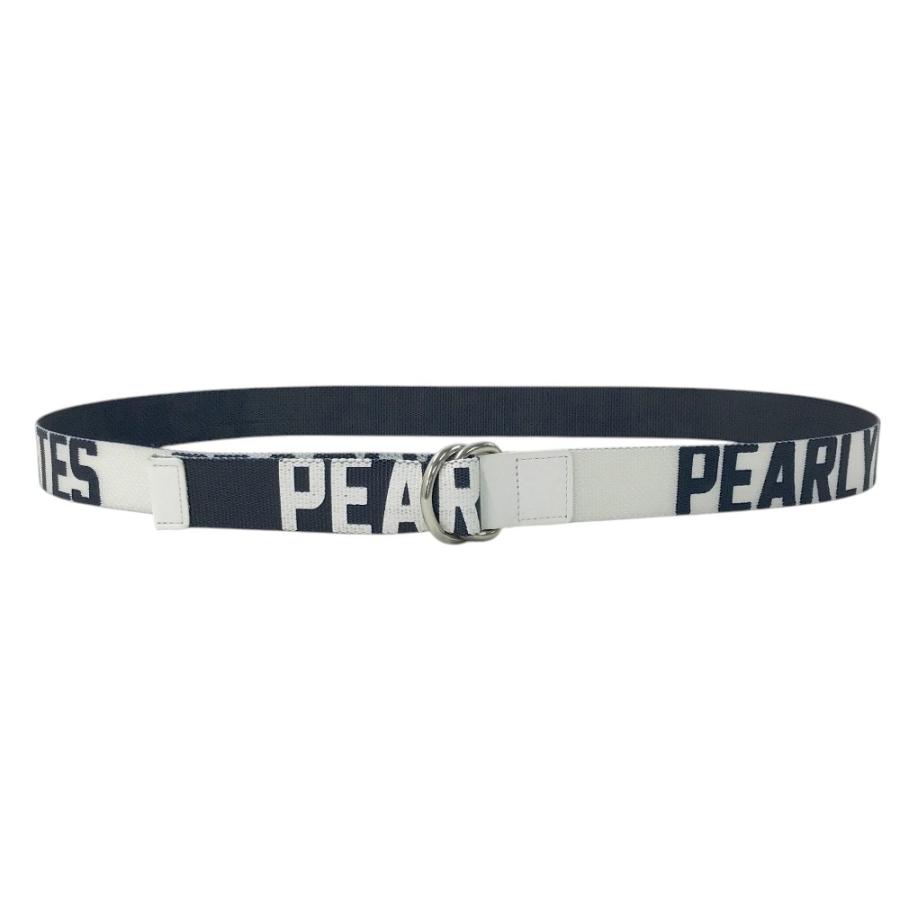 PEARLY GATES パーリーゲイツ ロゴ入りベルト ネイビー系 ゴルフ