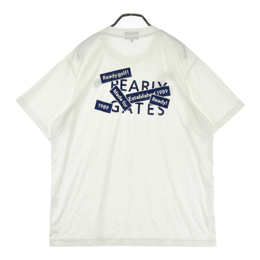 PEARLY GATES 半袖Tシャツ ホワイト サイズ5 PEARLY GATES（パーリーゲイツ） 半袖Tシャツ ロゴプリント ホワイト系