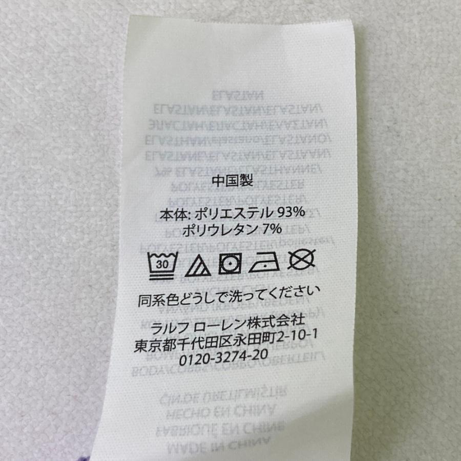 RLX ラルフローレン 半袖ポロシャツ ボタンダウン 花柄 パープル系 S