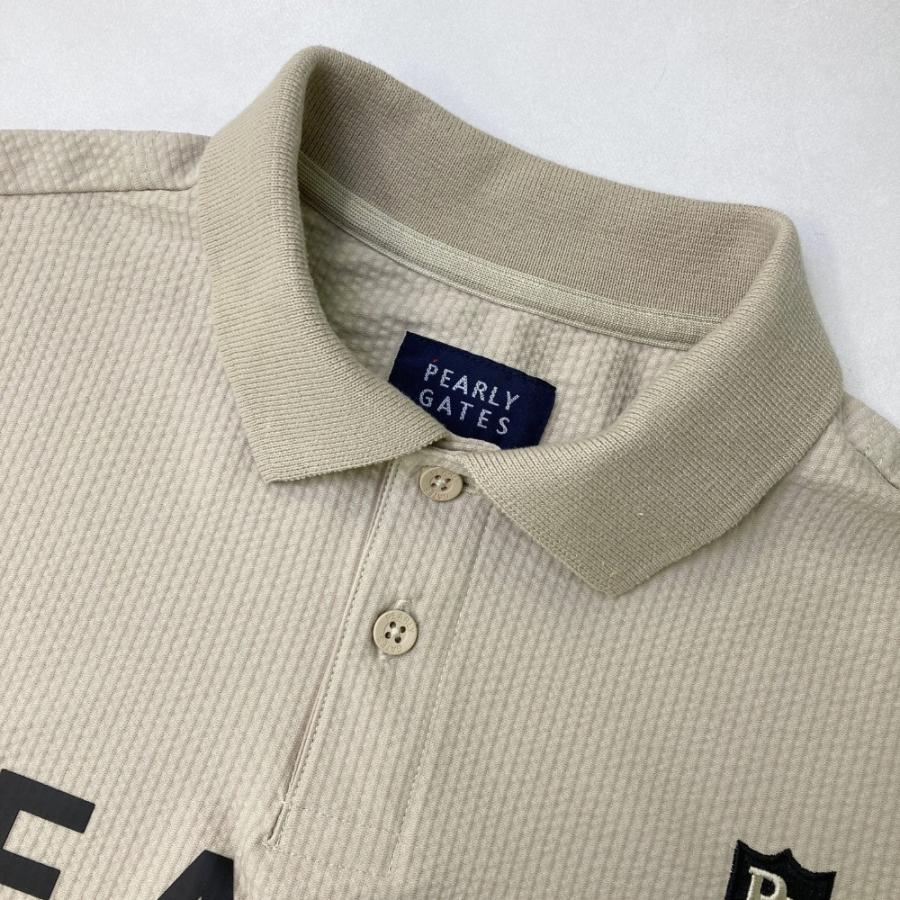 PEARLY GATES ポロシャツ ベージュ PEARLY GATES パーリーゲイツ 2023年 半袖ポロシャツ ベージュ系