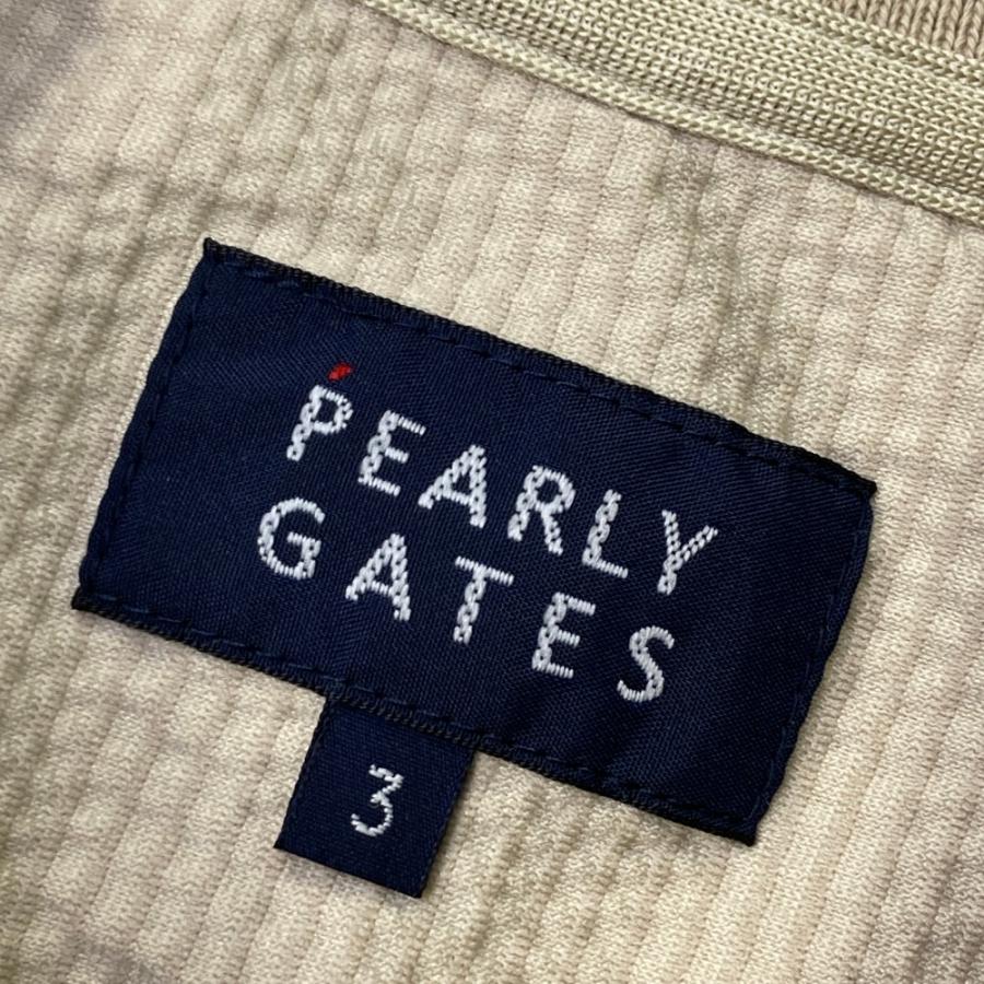 サイズ：3 PEARLY GATES パーリーゲイツ 2023年 半袖ポロシャツ  ベージュ系 [240101450444] ゴルフウェア メンズ ストスト PEARLY GATES パーリーゲイツ 2023年 半袖ポロシャツ ベージュ系