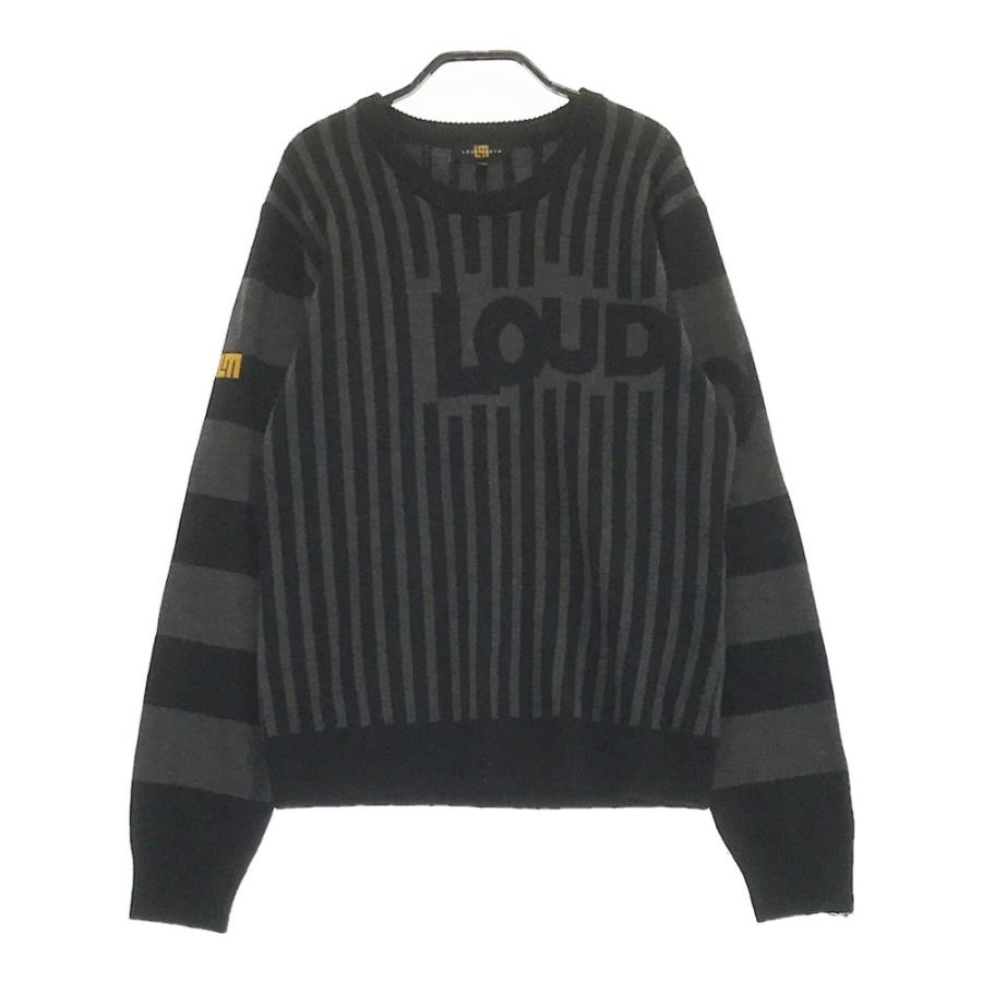 サイズ：LL LOUD MOUTH ラウドマウス  ニット セーター  ブラック系 [240101450449] ゴルフウェア メンズ ストスト LOUD MOUTH ラウドマウス ニット セーター ブラック系 LL ゴルフ