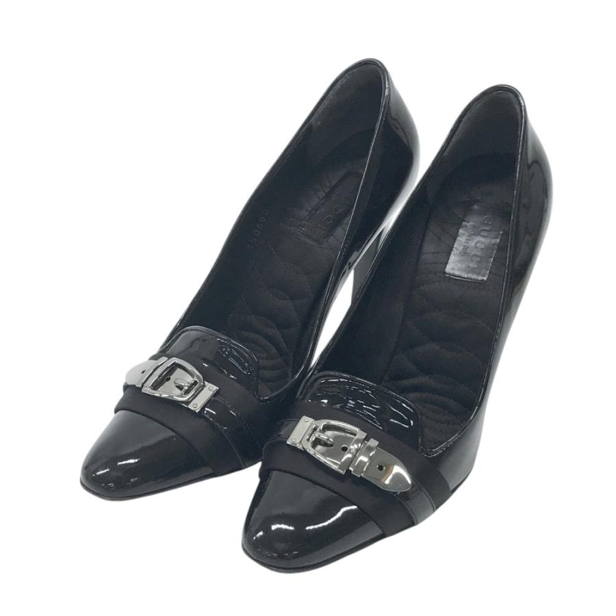 GUCCI グッチ パンプス ブラック系 36 1/2C レディース